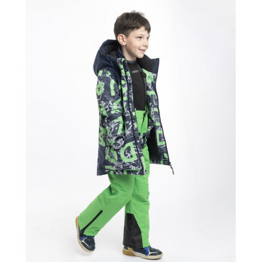 Bērnu ziemas slēpošanas termo jaka B5037green