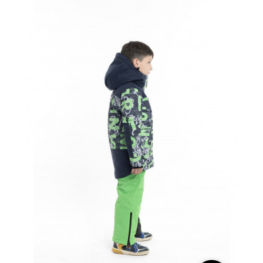 Bērnu ziemas slēpošanas termo jaka B5037green